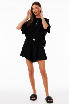 Стильный спорткомплект из трикотажа с шортами и джемпером Kivviwear 42674268.06 - фото 2