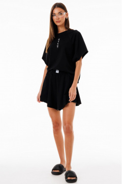 Стильный спорткомплект из трикотажа с шортами и джемпером Kivviwear 42674268.06 - фото 1