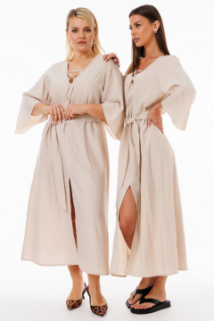 Платье в стиле бохо из жатой вискозы с подкладкой Kivviwear 4290.02 - фото 1