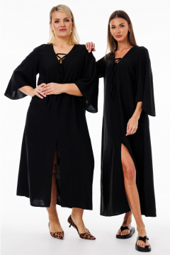 Платье с длиной чуть выше колена из мягкой вискозы Kivviwear 4290.03 - фото 4