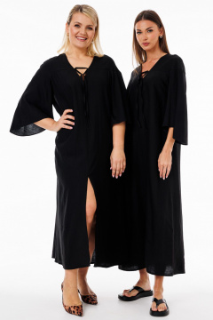 Платье с длиной чуть выше колена из мягкой вискозы Kivviwear 4290.03 - фото 3