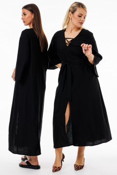 Платье с длиной чуть выше колена из мягкой вискозы Kivviwear 4290.03 - фото 2