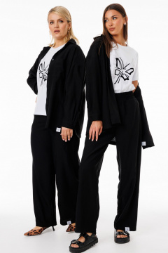 Футболка из хлопка с принтами и эластаном Kivviwear 4039.02 - фото 4