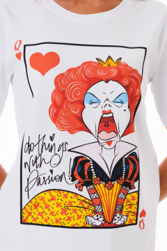 Футболка из трикотажа с принтами для casual и спорта Kivviwear 4039.15 - фото 5