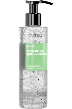 Гель для умывания с арбузом и молочной сывороткой 195 мл MARKELL PRO-BIO Гель-пенка для умывания - фото 1