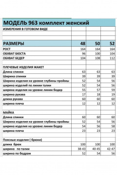 Деловой женский комплект из жакета, брюк и блузы БагираАнТа 963 - фото 5