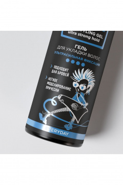 Гель для укладки волос с пантенолом и маслом макадамии 195 мл MARKELL #LIFESTYLING Гель для укладки волос Ультрасильная фиксация - фото 3