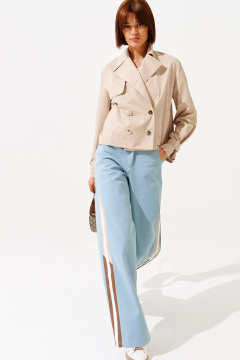 куртка текстильная бежевый классическая на каждый день Noche mio 3.256 lancome - фото 1