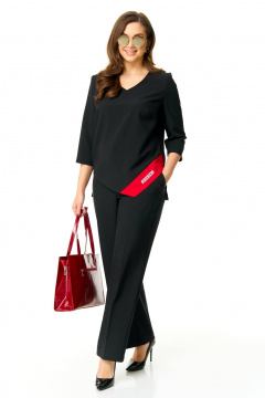 Комплект из брюк и блузона с контрастными деталями Taita plus 2503 - фото 3