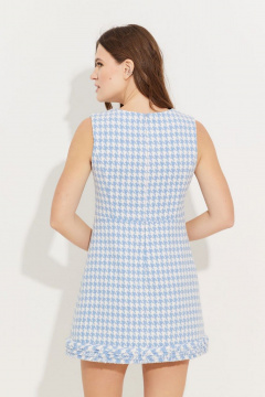 Летнее платье с рельефами и бахромой по низу Svetlana-Style 2112 голубой - фото 2