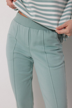 Удобные брюки спортивные из трикотажа с боковыми карманами MG Wear 4103 полынь - фото 2