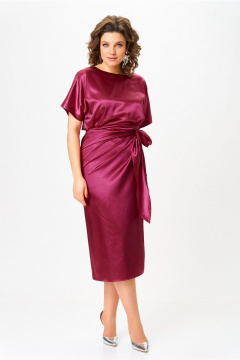 Платье со спущенными плечами и драпировкой Орхидея 1542 - фото 5