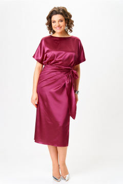 Платье со спущенными плечами и драпировкой Орхидея 1542 - фото 1