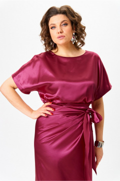 Платье со спущенными плечами и драпировкой Орхидея 1542 - фото 4