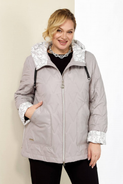 Демисезонная куртка на каждый день розовая Shetti 2183 пудра - фото 2