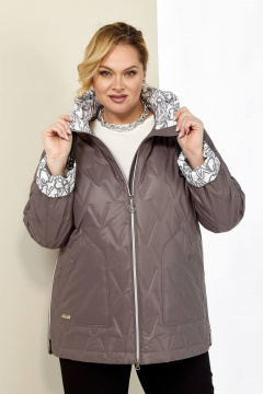 Демисезонная куртка на каждый день бежевый Shetti 2183 какао - фото 1