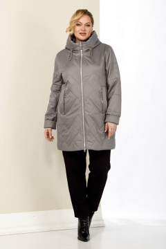 Демисезонная женская куртка с капюшоном из плащёвой ткани Shetti 2186 капучино - фото 5