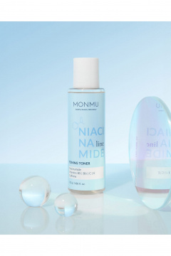 Тоник для лица с ниацинамидом и витаминами 110г MONMU NIACINAMIDE Toning toner, 110g - фото 1
