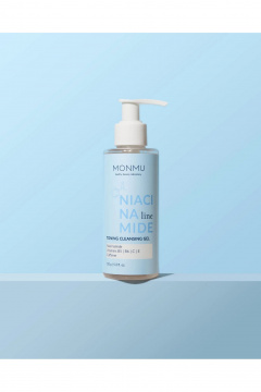 Гель для умывания с цитрусовыми и АНА-кислотами 150г MONMU NIACINAMIDE Toning cleansing gel, 150g - фото 1