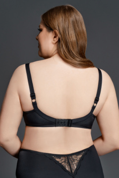 Бюстгальтер черный повседневный мягкая чашка с тройным членением Milavitsa 105911 черный - фото 2