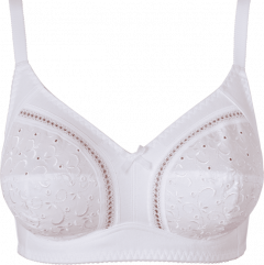 Бюстгальтер белый мягкая чашка без каркаса с упругими пластинами Milavitsa 108180 белый - фото 1