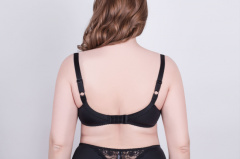 Бюстгальтер балконет бандо черный на каждый день Milavitsa 116180 черный - фото 2