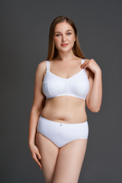 Белый бюстгальтер для кормления без каркаса Milavitsa 119120 белый - фото 1