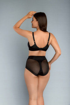 Бюстгальтер двойная деталь стана в черном для полных форм Milavitsa 120010 черный - фото 2