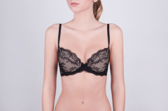 Бюстгальтер дублированная чашка черный для малых полнот Milavitsa 123280 черный - фото 1