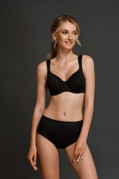 Бюстгальтер для кормления с тройным членением на каждый день Milavitsa 133000 черный - фото 1