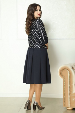 Свободная женская блуза с вырезом капля и шифоновым шарфом Solomeya Lux 771 - фото 2