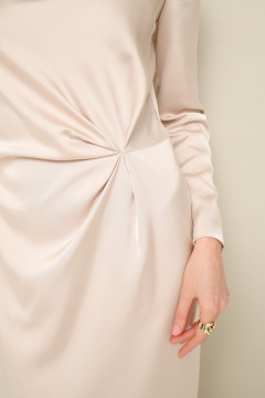 Нарядное полуприлегающего силуэта вечернее платье с драпировкой PUR PUR 11-330/1 - фото 2