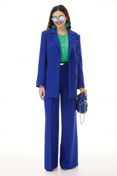 Блуза, брюки, жакет Твой имидж 2106 ультрамарин - фото 4