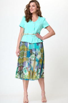 Жакет, юбка Anelli 1333 лазурный_берег - фото 1