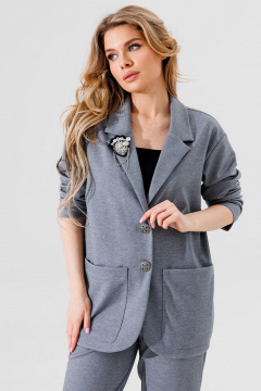 Жакет Faufilure C1502 серый - фото 2