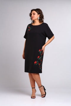 Платье LadisLine 1554 черный - фото 3