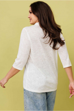 Джемпер из вискозы и текстиля с ассиметричным низом Mislana 1111 - фото 5