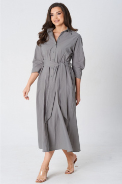 Платье LeNata 16495 серый - фото 1
