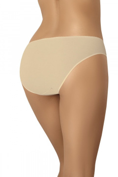 Трусы с средней линией талии из хлопка и кружева Teyli 122 бежевый - фото 2