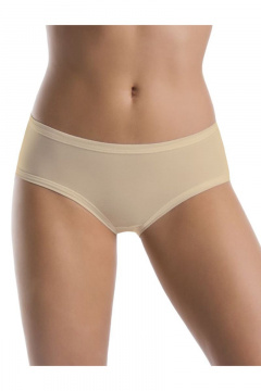 Трусы с средней линией талии из хлопка и кружева Teyli 122 бежевый - фото 1
