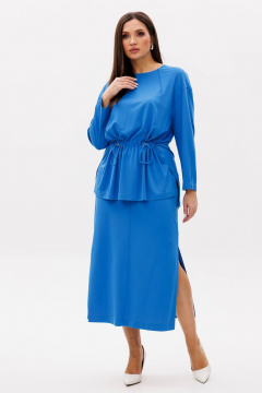 Трикотажный костюм с юбкой в стиле кежуал Fantazia Mod 4716 - фото 1