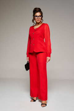 Брюки, жакет Beautiful&Free 6206 алый - фото 1