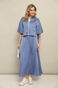 Бомбер, юбка LM К1140134 аквамарин - фото 1