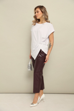 Брюки LM М20 бордо - фото 5