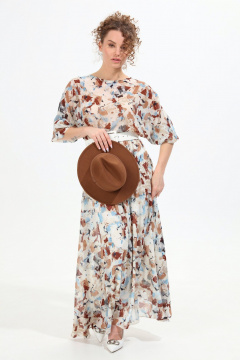 Платье NikVa 963-1 акварель - фото 4