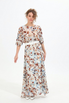 Платье NikVa 963-1 акварель - фото 3