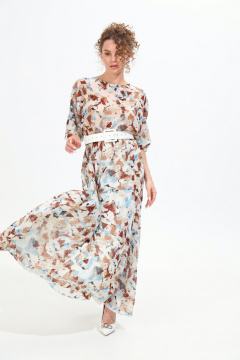 Платье NikVa 963-1 акварель - фото 2