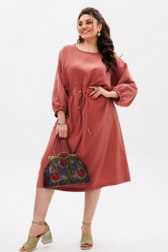 Платье Anelli 1245 тигровая_лилия - фото 3