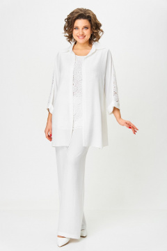 Брюки, жакет, топ Svetlana-Style 2025 молочный - фото 2