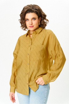 Блуза Michel chic 778 горчица - фото 3